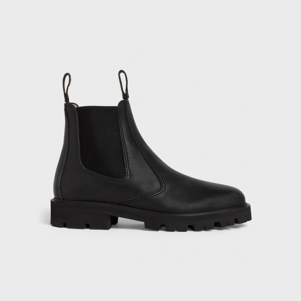 CELINE MARGARET CHELSEA BOOT IN CALFSKIN BLACK SIZE EU 40.5